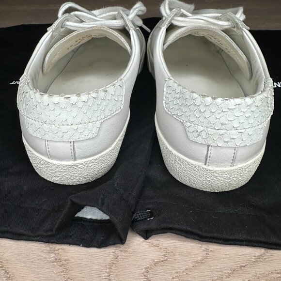 Saint Laurent Court Classic Python Low-Top 'White'| Womens: 38 - Picture 10 of 16